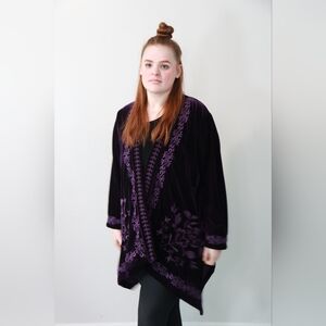 Elegant Purple Cardigan